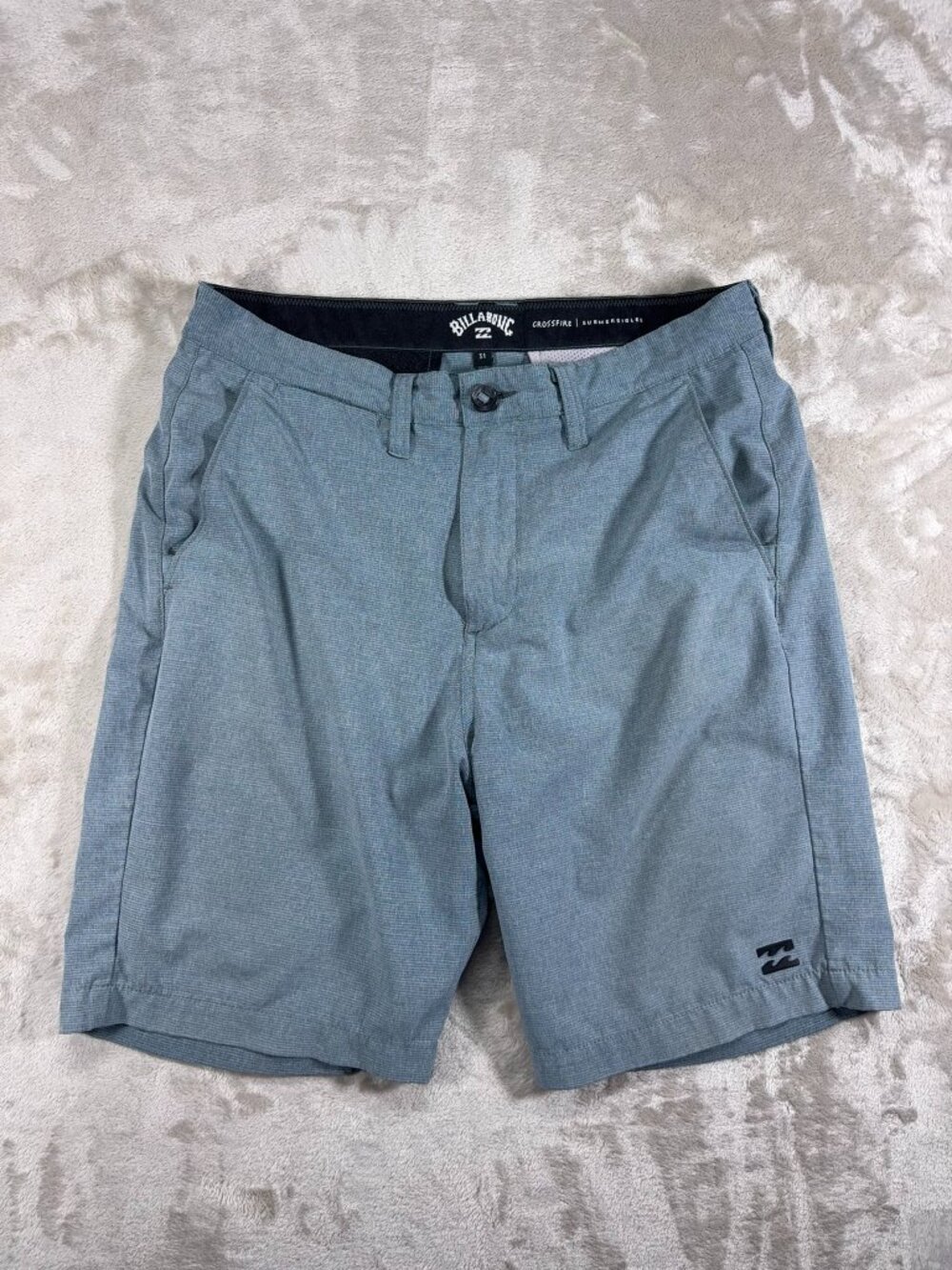 Billabong Men's Crossfire Submersible Hybrid Shorts Stretch Light Blue - Size 31
